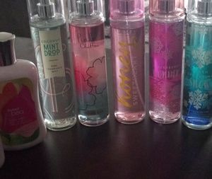Bath and body works sprays n lotion
